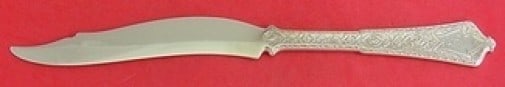 Tiffany & Co. Persian Sterling Silver Dolphin Fish Knife 8 1/4": Tiffany & Co. Persian Sterling Silver Dolphin Fish Knife 8 1/4" This exquisite fish knife by Tiffany & Co. features a stunning dolphin-shaped flat handle, crafted entirely from sterling silver. Part o