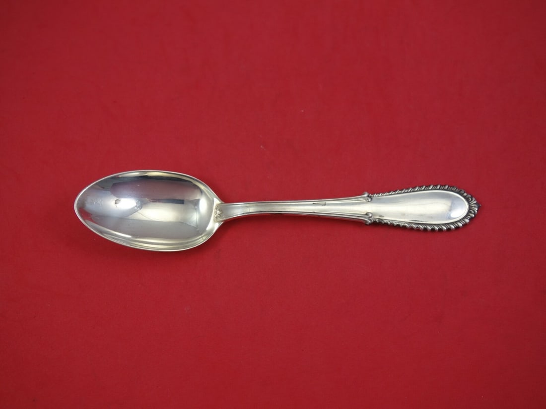 Buccellati Villa D'Este Sterling Silver Serving Spoon 8.25": Buccellati Villa D'Este Sterling Silver Serving Spoon 8.25" Enhance your dining experience with this exquisite Villa D'Este serving spoon by Buccellati. Crafted from high-quality sterling silver, this