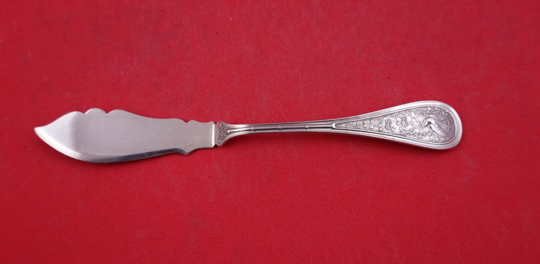 Wendt Bird Sterling Silver Pickle Knife 6 5/8": Wendt Bird Sterling Silver Pickle Knife 6 5/8" Sterling silver pickle knife in the Bird pattern by Wendt. This pre-owned piece is monogrammed, with monos varying, and is described as being in excellen