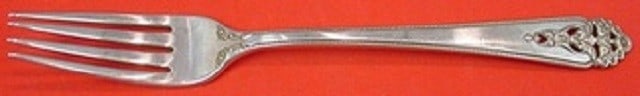 International Sterling Silver Queen's Lace Dinner Fork 7 3/4" (1 of 1)
