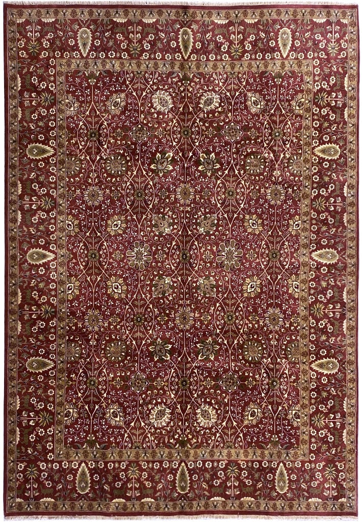 Handmade 9 x 12 Wool Rug in Rust Color: Handmade 9 x 12 Wool Rug in Rust Color Free continental US Shipping Enhance your living space with this exquisite 9 x 12 handmade wool rug in a rich rust color. Crafted from high-quality wool, this ru