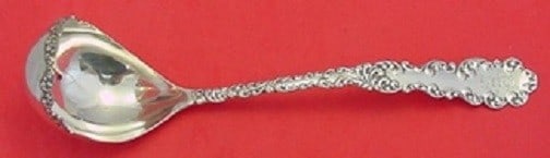 Waverly Pattern Sterling Silver Soup Ladle by Wallace Goldwashed 10.5": Waverly Pattern Sterling Silver Soup Ladle by Wallace Goldwashed 10.5" Elevate your dining experience with this exquisite Waverly pattern soup ladle by Wallace. Crafted from sterling silver, this ladl