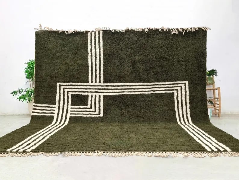 Authentic Handmade Moroccan Wool Rug 6.56 x 6.56 Feet: Authentic Handmade Moroccan Wool Rug 6.56 x 6.56 Feet Experience the beauty and craftsmanship of this Authentic Customized Handmade Wool Rug, meticulously handwoven by skilled local Berber women weave
