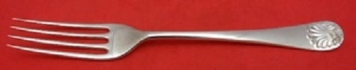 James Robinson English Shell Sterling Silver 8" Dinner Fork 4-Tine (1 of 1)