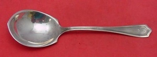 International Sterling Silver Sugar Spoon Governor Bradford 5 7/8" Monogrammed: International Sterling Silver Sugar Spoon Governor Bradford 5 7/8" Monogrammed This elegant sugar spoon features the classic Governor Bradford pattern by International Sterling. Crafted from high-qual
