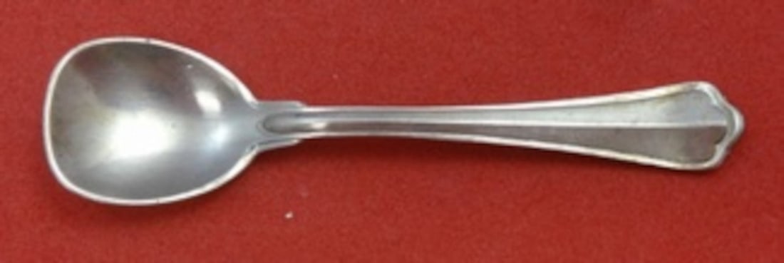 2.75 Inch Salt Spoon 800 Silver San Marco Pattern Italy (1 of 2)