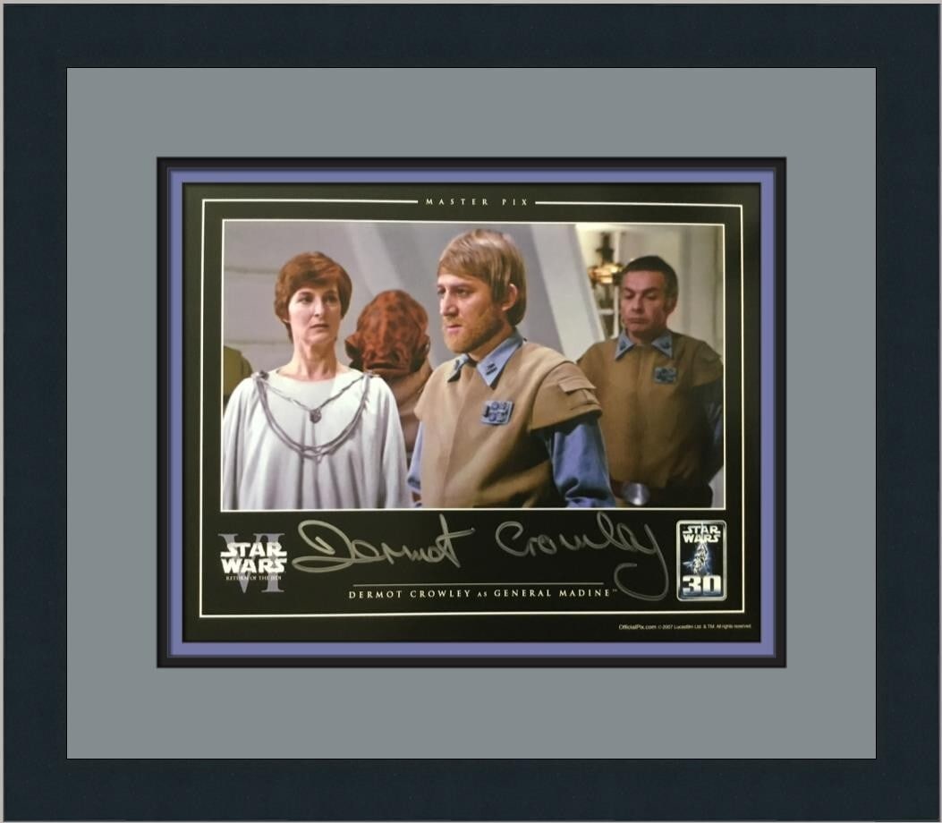 Star Wars VI General Madine Signed Photo Custom Framed by Dermot Crowley: Star Wars VI General Madine Signed Photo Custom Framed by Dermot Crowley Celebrate your love for the Star Wars saga with this custom framed, signed cardstock photograph of General Madine, portrayed by