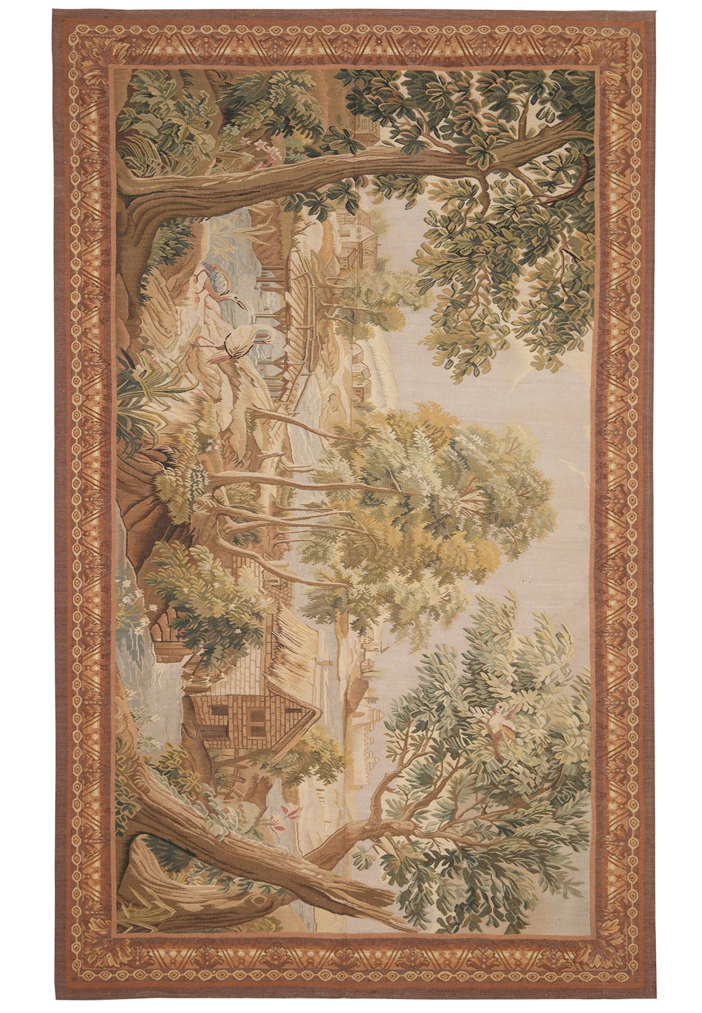Handmade Fall Scenery Tapestry Rug 4.4 x 7 Feet Wall Hanging (1 of 12)