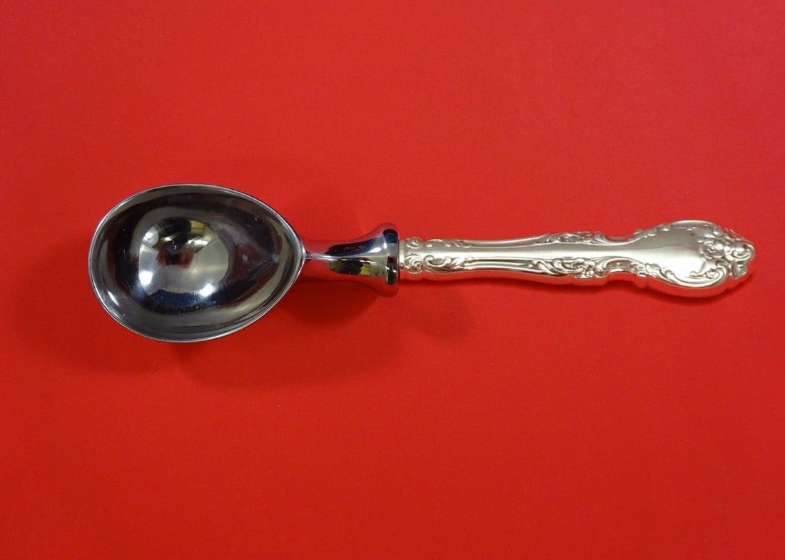Gorham Melrose Sterling Silver Custom Ice Cream Scoop 7": Gorham Melrose Sterling Silver Custom Ice Cream Scoop 7" Experience the elegance of the Melrose pattern by Gorham with this custom-made sterling silver ice cream scoop. Crafted with a hollow handle an