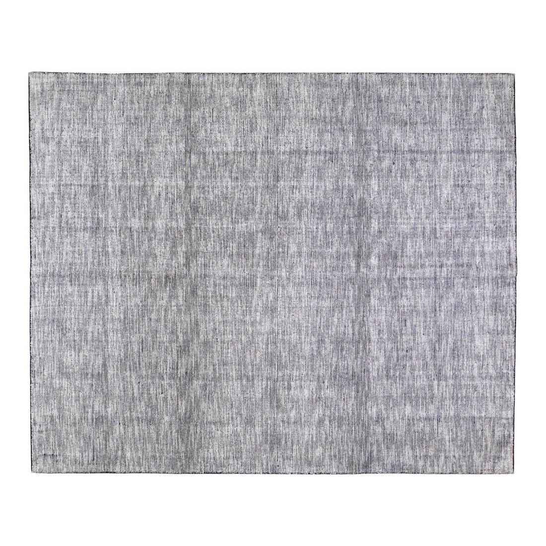 Gray Wool Beni Ourain Moroccan Rug Hand Knotted 7'9" x 9'9": Gray Wool Beni Ourain Moroccan Rug Hand Knotted 7'9" x 9'9" This Moroccan Beni Ourain rug is hand knotted from wool and features natural colors in a contemporary style. It offers a soft texture and is