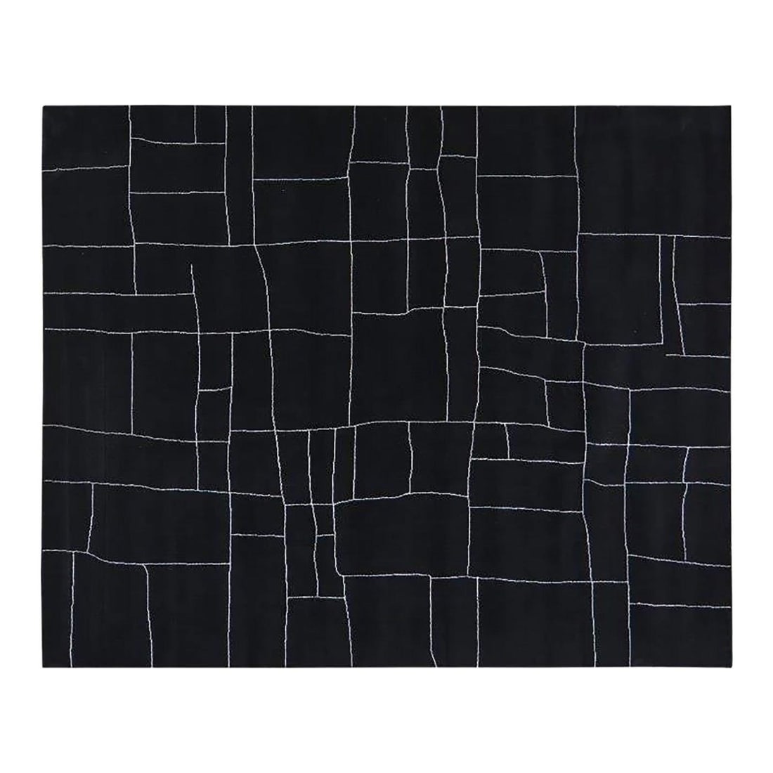 8'2" x 10' Wool Area Rug Hand Knotted Beni Ourain Moroccan: 8'2" x 10' Wool Area Rug Hand Knotted Beni Ourain Moroccan This Moroccan Beni Ourain wool rug is hand-knotted using traditional techniques, combining timeless craftsmanship with modern design elements
