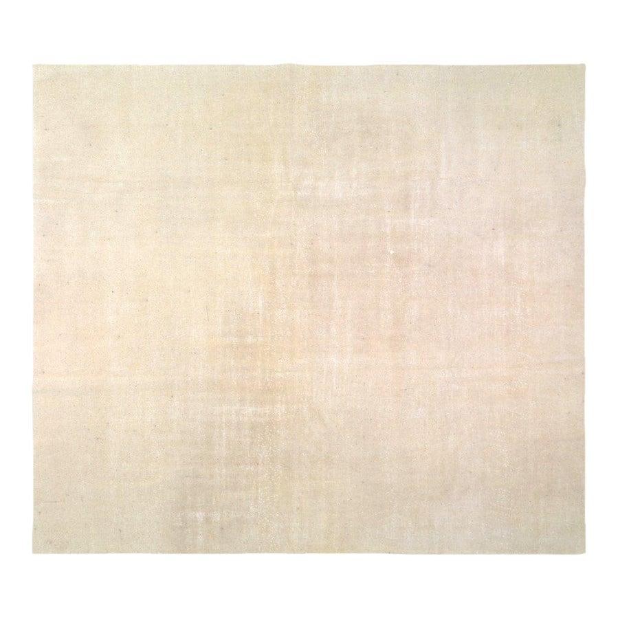 Tan Wool Area Rug Hand Knotted Moroccan Style 10'3'' x 11'8'': Tan Wool Area Rug Hand Knotted Moroccan Style 10'3'' x 11'8'' This Moroccan hand-knotted wool rug showcases traditional craftsmanship combined with modern design sensibilities. The rug features a soft