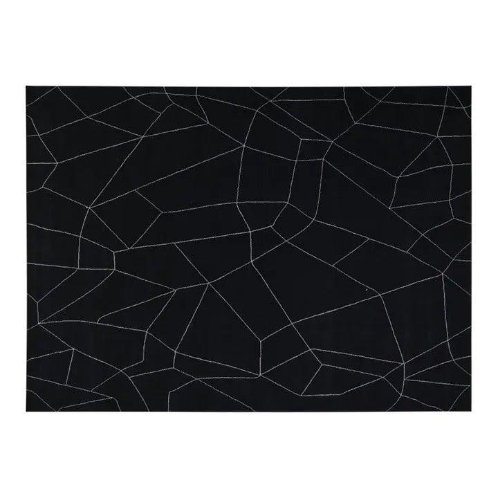 10' x 14' Wool Area Rug with Abstract Pattern Azilal Moroccan: 10' x 14' Wool Area Rug with Abstract Pattern Azilal Moroccan This Moroccan Azilal hand-knotted wool rug features an abstract design in black. Crafted from wool, it offers a distinctive look and quali