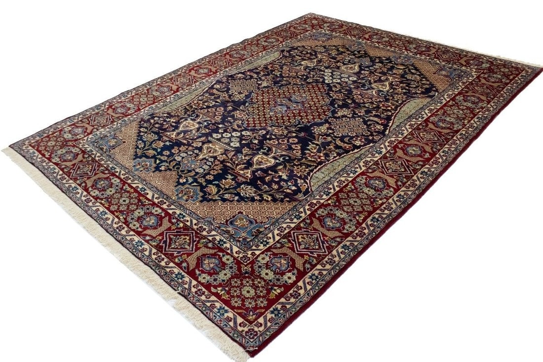 Vintage Hand-Knotted Oriental Area Rug Floral Design 11'8 x 8'2 Wool - 15