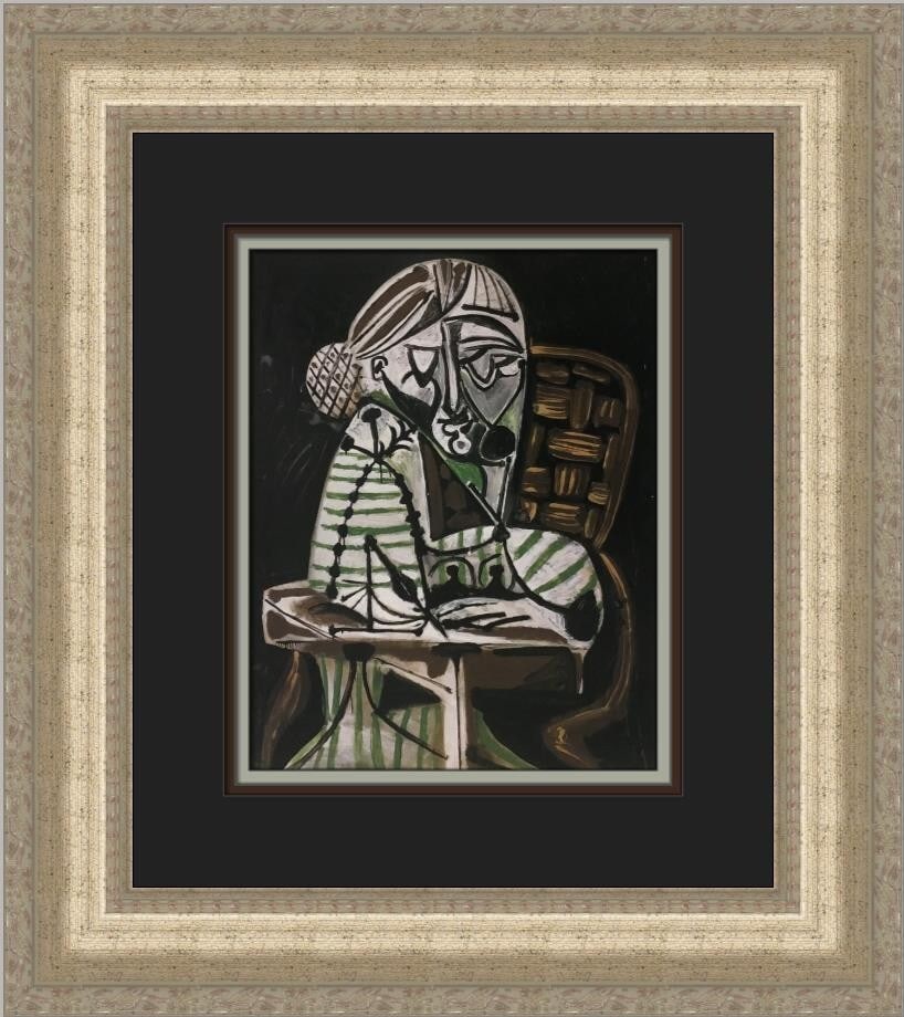 Pablo Picasso Portrait of Francoise Custom Framed Print 18x16 (1 of 2)