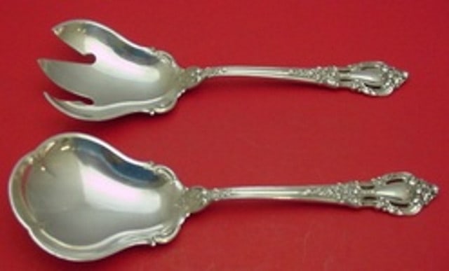 Eloquence by Lunt Sterling Silver 2-Piece Salad Serving Set 9 1/4" (1 of 2)