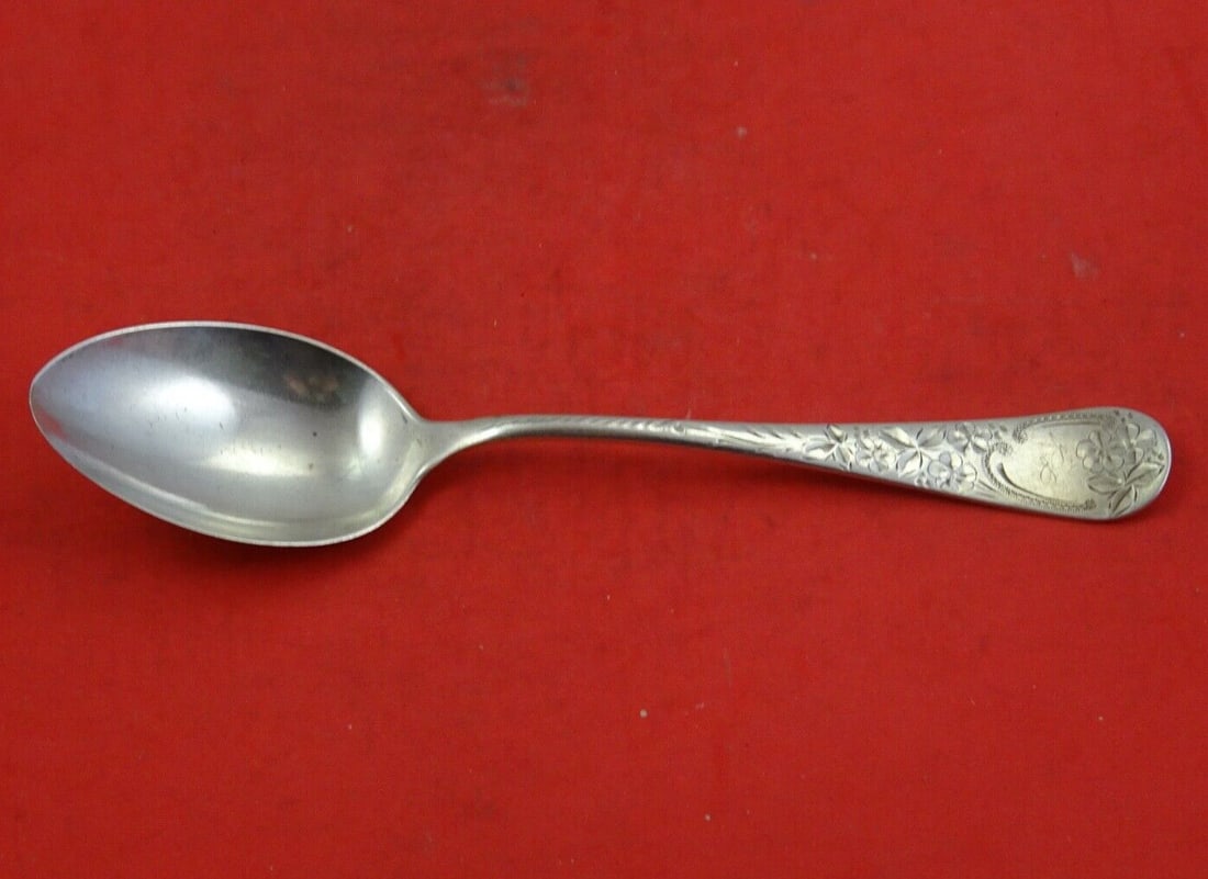 Wendell Engraved #47 Sterling Silver Soup Spoon 7" (1 of 2)