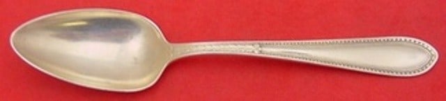 Gorham Edgeworth Sterling Silver Teaspoon 5 3/4 Inch: Gorham Edgeworth Sterling Silver Teaspoon 5 3/4 Inch This is a Gorham sterling silver teaspoon in the Edgeworth pattern, measuring 5 3/4 inches in length. Crafted in the United States between 1900 and