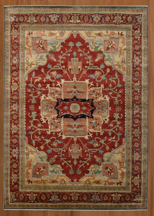 12' x 18' Handmade Wool Serapi Area Rug in Vibrant Colors (1 of 4)