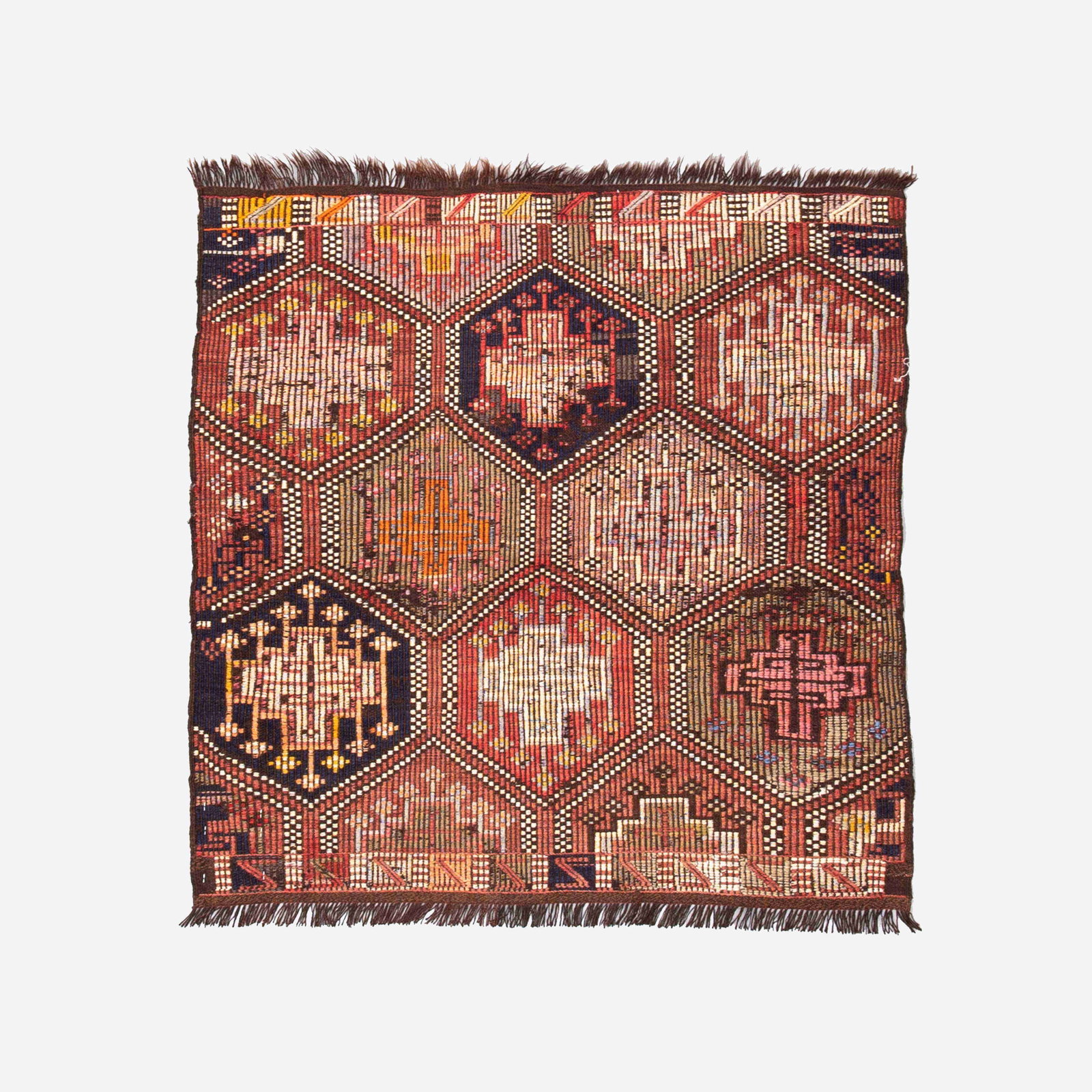 Authentic Handmade Cicim Wool Kilim Rug 60x90 CM: Authentic Handmade Cicim Wool Kilim Rug 60x90 CM This authentic handmade Cicim features a beautiful design woven from high-quality wool on wool. Known for its unique craftsmanship, this kilim originat