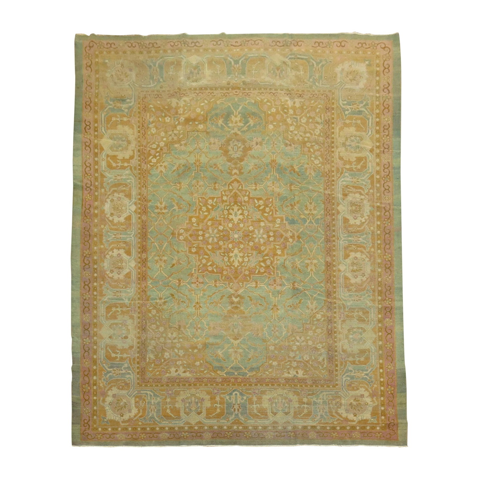 Early 20th Century Indian Amritsar Wool Agra Area Rug (1 of 13)