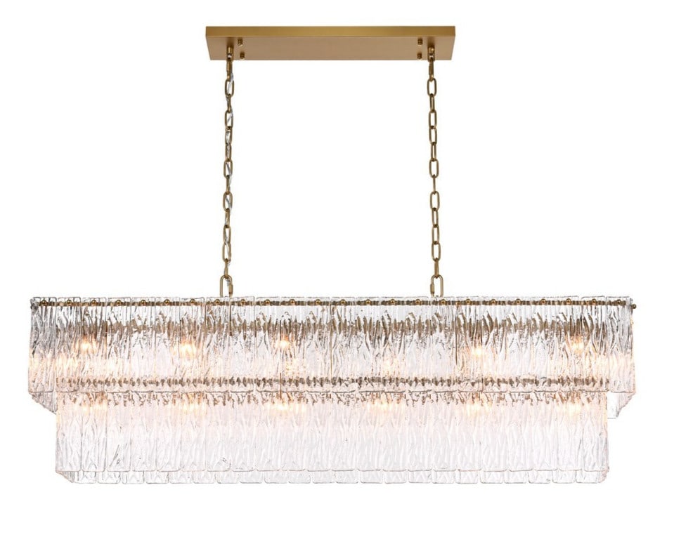 Georgina 20 Light Satin Gold 48 in LED Chandelier (1 of 9)