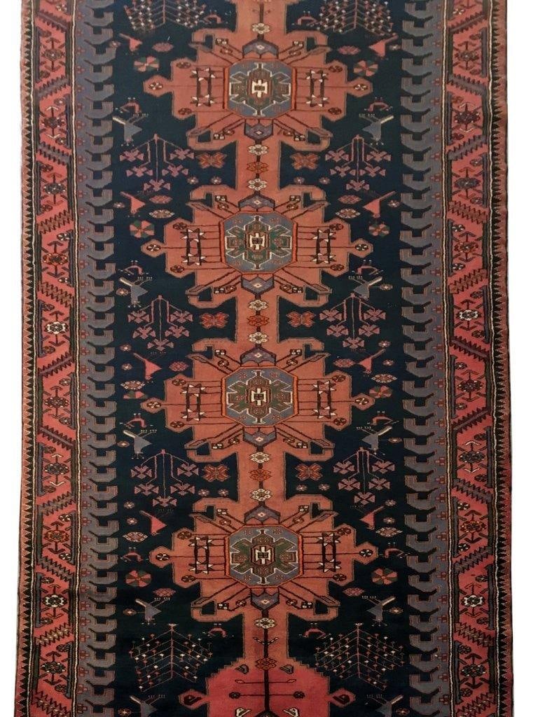 5' x 9' Copper Orange Persian Hamadan Handwoven Rug: 5' x 9' Copper Orange Persian Hamadan Handwoven Rug Free continental US Shipping Introducing the exquisite Copper Orange Persian Hamadan Rug, a stunning piece that beautifully captures the essence of 