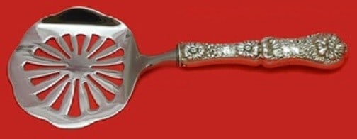 Mount Vernon Yetive Sterling Silver Tomato Server 8 Inch Custom Made: Mount Vernon Yetive Sterling Silver Tomato Server 8 Inch Custom Made This exquisite tomato server is crafted from sterling silver and features a custom-made hollow handle with a stainless steel implem