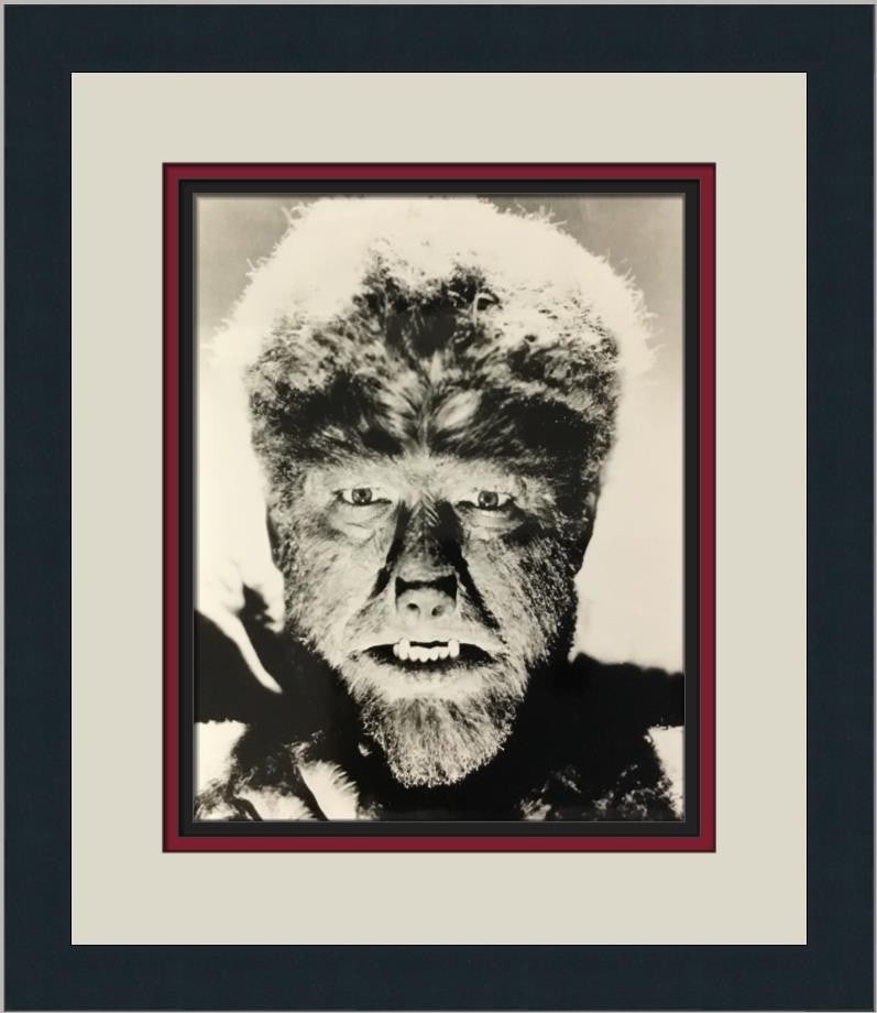 Reproduction Wolf Man framed horror photo 16 x 14 (1 of 2)