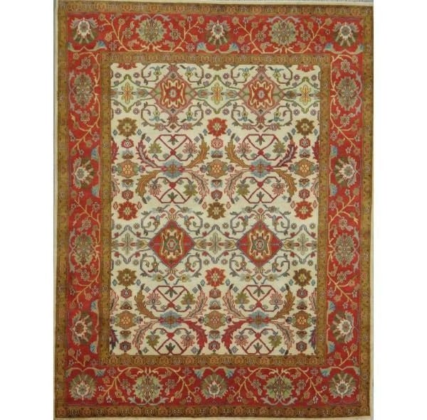 Handmade Serapi Rug 9'1 x 11'9 Bold Geometric Patterns: Handmade Serapi Rug 9'1 x 11'9 Bold Geometric Patterns Free continental US Shipping Enhance your home decor with this stunning 9.1 x 11.9 Serapi Rug. Handcrafted with bold geometric and classic patter