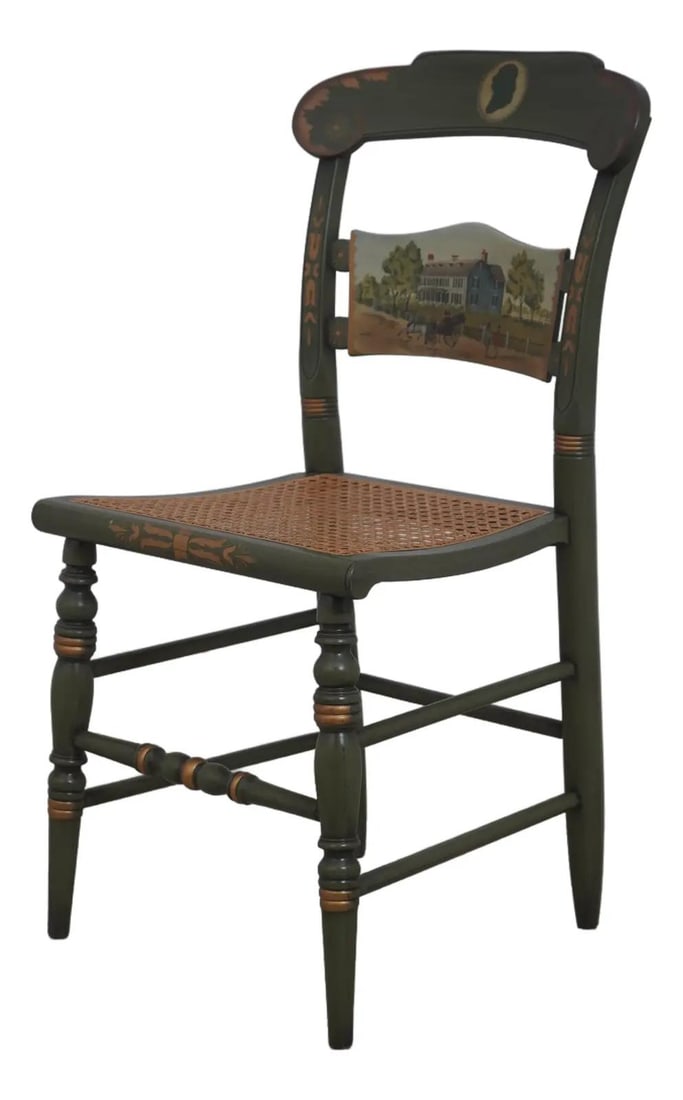 Hitchcock Adams Old House bicentennial cane seat side chair (1 of 10)