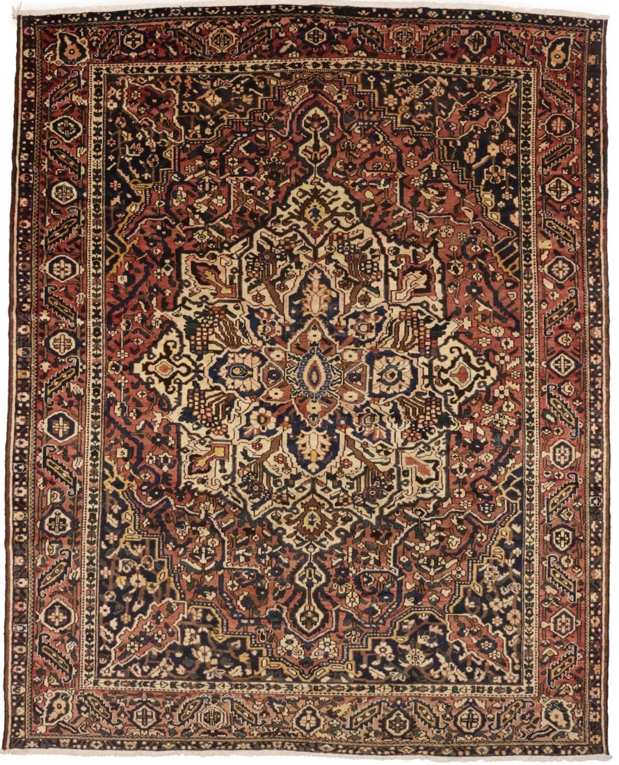 Vintage Handmade Oriental Floral Rug 10x13 ft Wool Tribal Decor: Vintage Handmade Oriental Floral Rug 10x13 ft Wool Tribal Decor Enhance your living space with this stunning handmade antique Oriental rug featuring an intricate floral pattern. This vintage piece, or