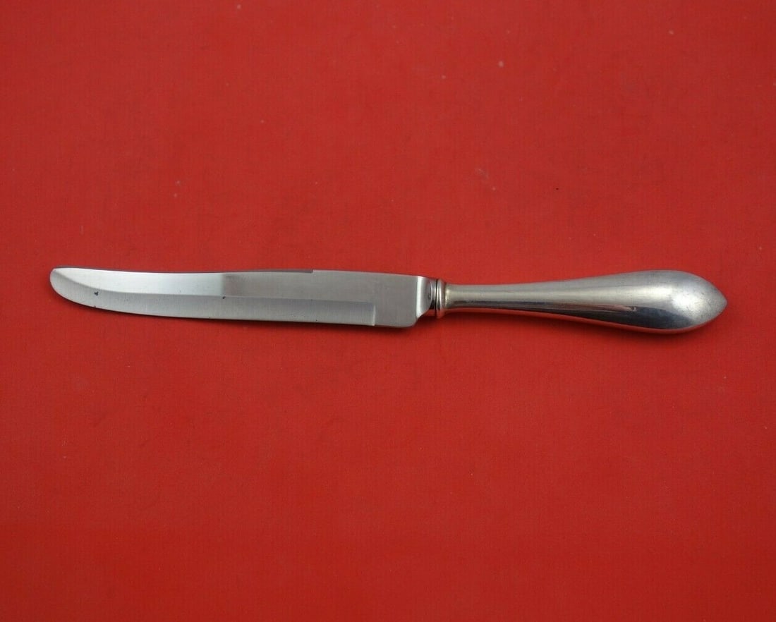 Frank Whiting Adams Sterling Silver Steak Knife 8 7/8 Inch: Frank Whiting Adams Sterling Silver Steak Knife 8 7/8 Inch Experience the elegance of dining with the Adams steak knife by Frank Whiting. This exquisite piece features a sterling silver hollow handle 