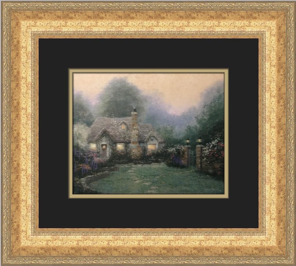 Thomas Kinkade Merritt's Cottage Framed Print 15 x 13 (1 of 2)