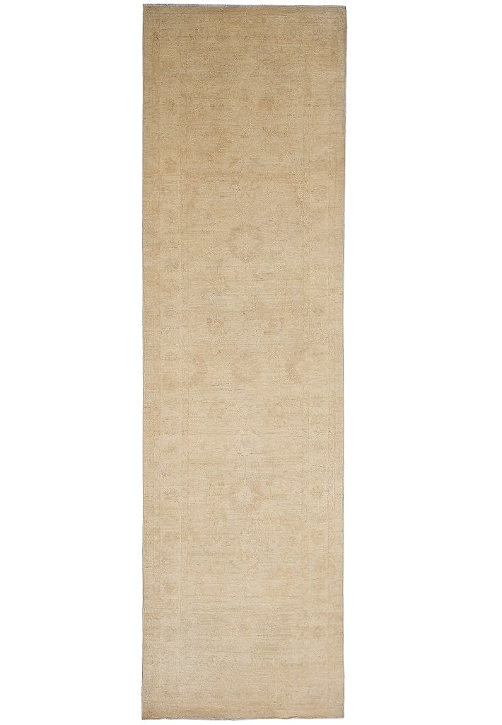 2.9 x 10' Faded Washed Natural Wool Handmade Runner: 2.9 x 10' Faded Washed Natural Wool Handmade Runner Free continental US Shipping This handmade runner features a faded, washed color palette in natural wool, offering a soft, muted look with understat