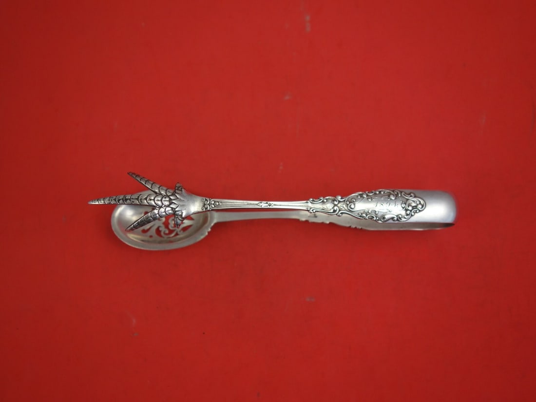 Gorham Luxembourg Sterling Silver Ice Tong Monogrammed 1869-1894: Gorham Luxembourg Sterling Silver Ice Tong Monogrammed 1869-1894 This exquisite ice tong is crafted from sterling silver and features the elegant Luxembourg pattern by Gorham. Dated between 1869 and 1