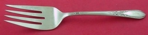 International Sterling Silver Cameo Cold Meat Fork 9 Inch (1 of 2)