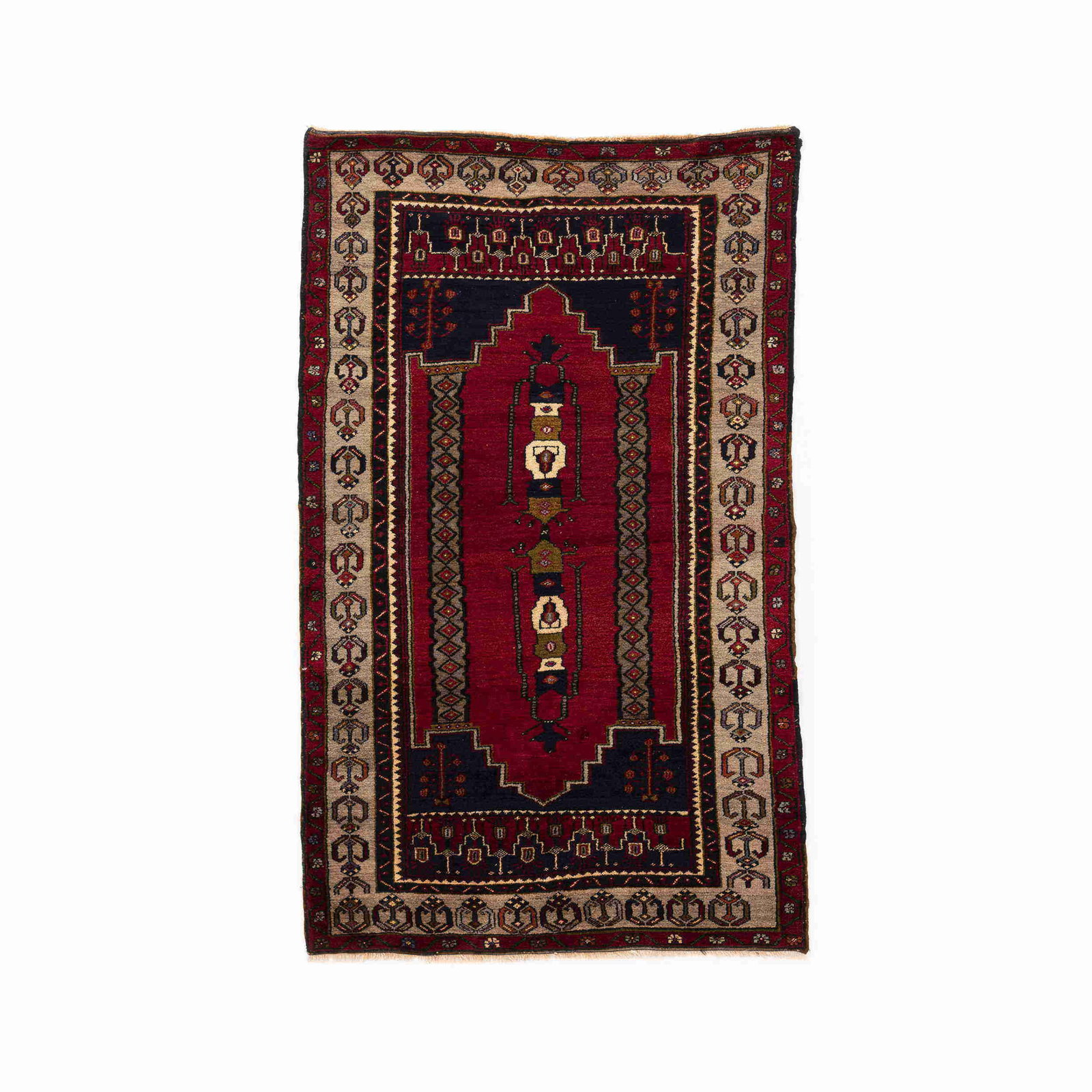 Handmade Anadol Wool Carpet 54.7 x 127.2 Inches: Handmade Anadol Wool Carpet 54.7 x 127.2 Inches This authentic handmade Anadol carpet showcases exquisite craftsmanship and a unique design, perfect for enhancing any living space. Crafted from high-q