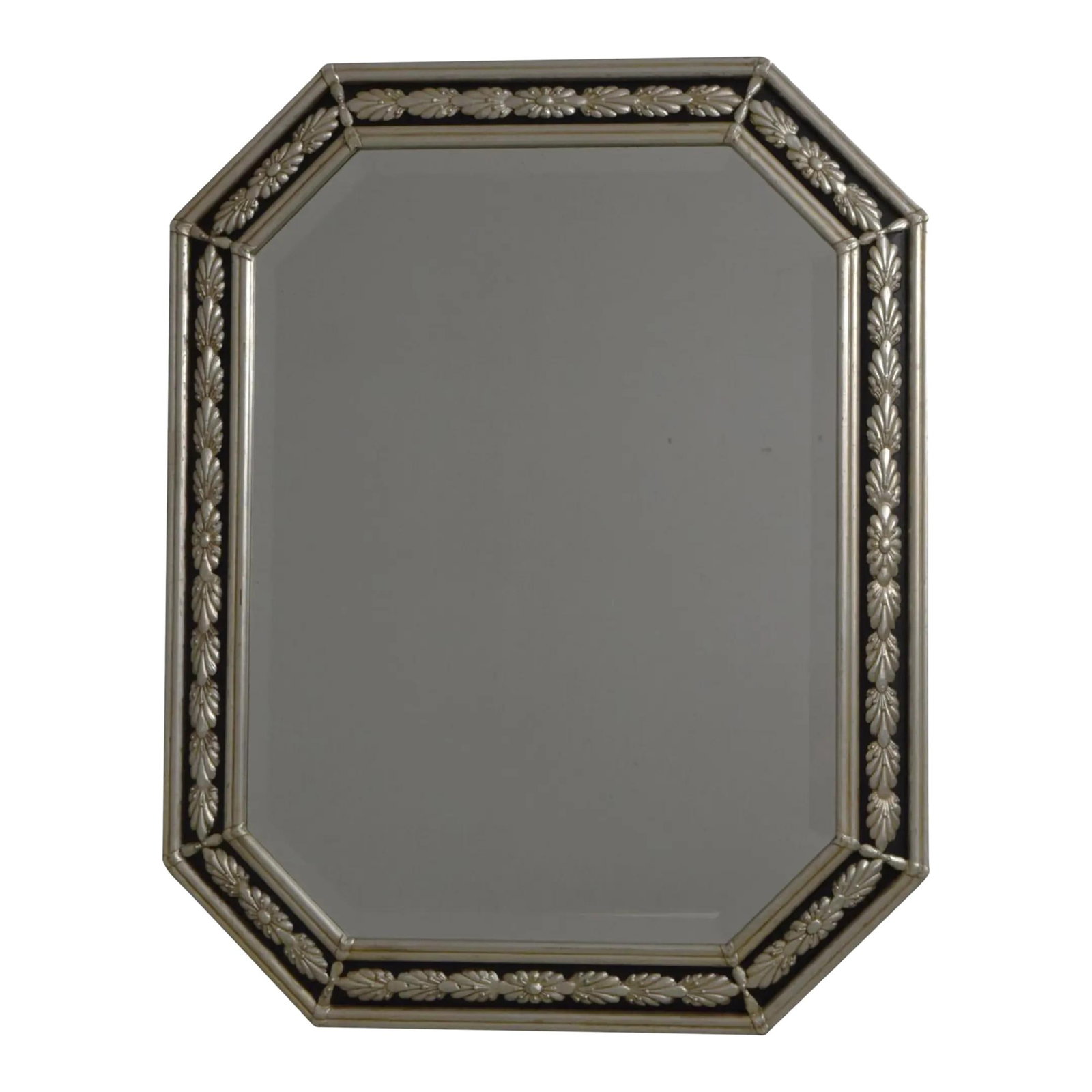 Friedman Brothers Model 6505 Silver & Black Beveled Mirror (1 of 7)