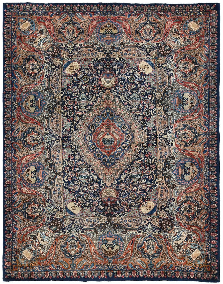 Vintage Hand-Knotted Pictorial Wool Rug 9'8 x 12'4 Traditional Design: Vintage Hand-Knotted Pictorial Wool Rug 9'8 x 12'4 Traditional Design This exquisite vintage hand-knotted Oriental rug features a captivating pictorial design, making it a stunning addition to any hom