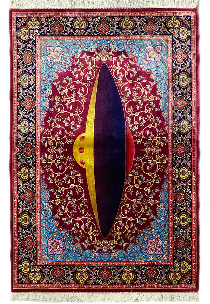4' x 6' Handwoven Silk Persian Pattern Turkish Area Rug: 4' x 6' Handwoven Silk Persian Pattern Turkish Area Rug Free continental US Shipping Enhance your living space with this exquisite 4' x 6' Unique Persian Pattern Turkish Rug, made from luxurious silk.