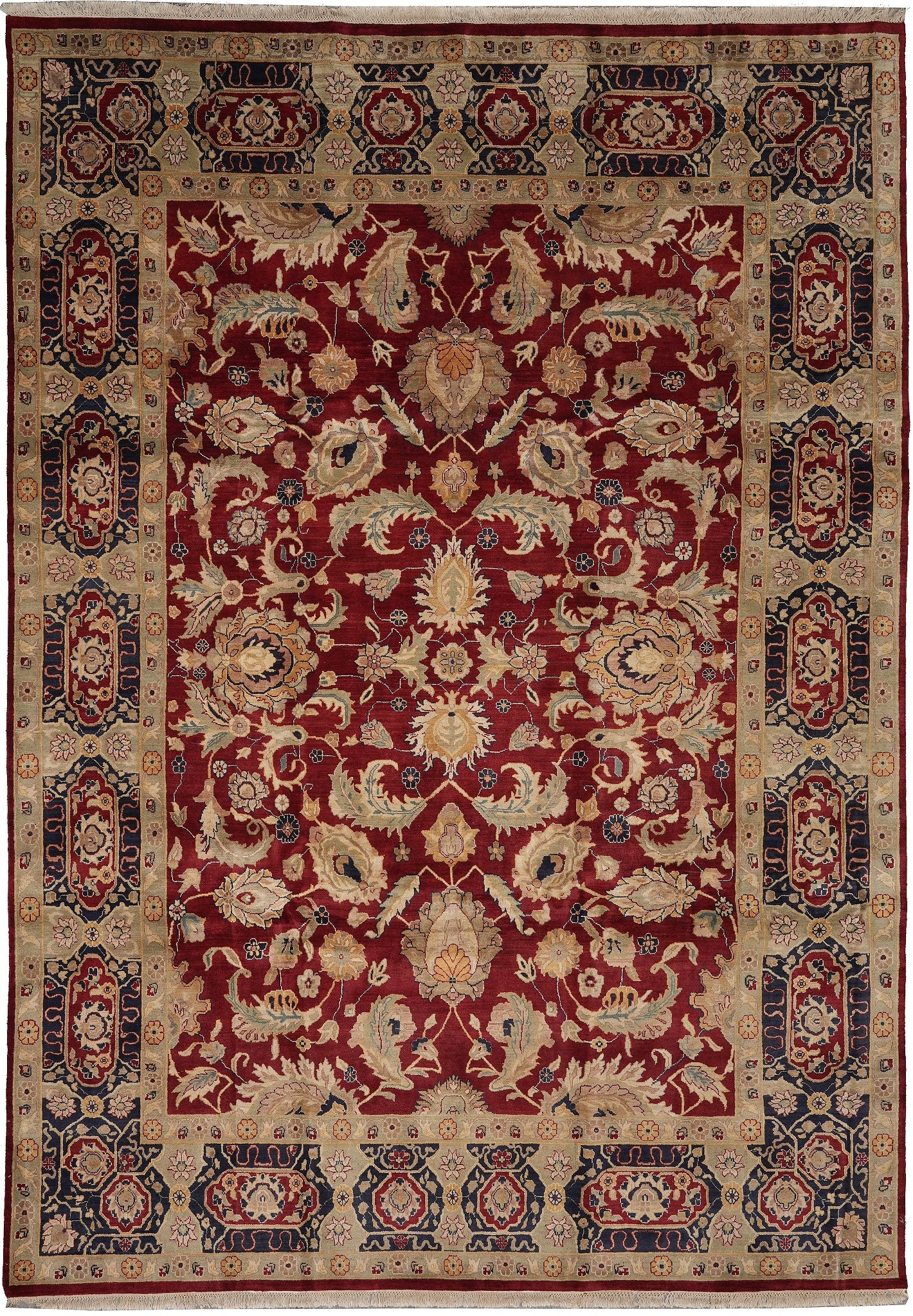 9 x 12 Hand-Knotted Jaipur Rug Premium Wool Vibrant Multicolor (1 of 11)