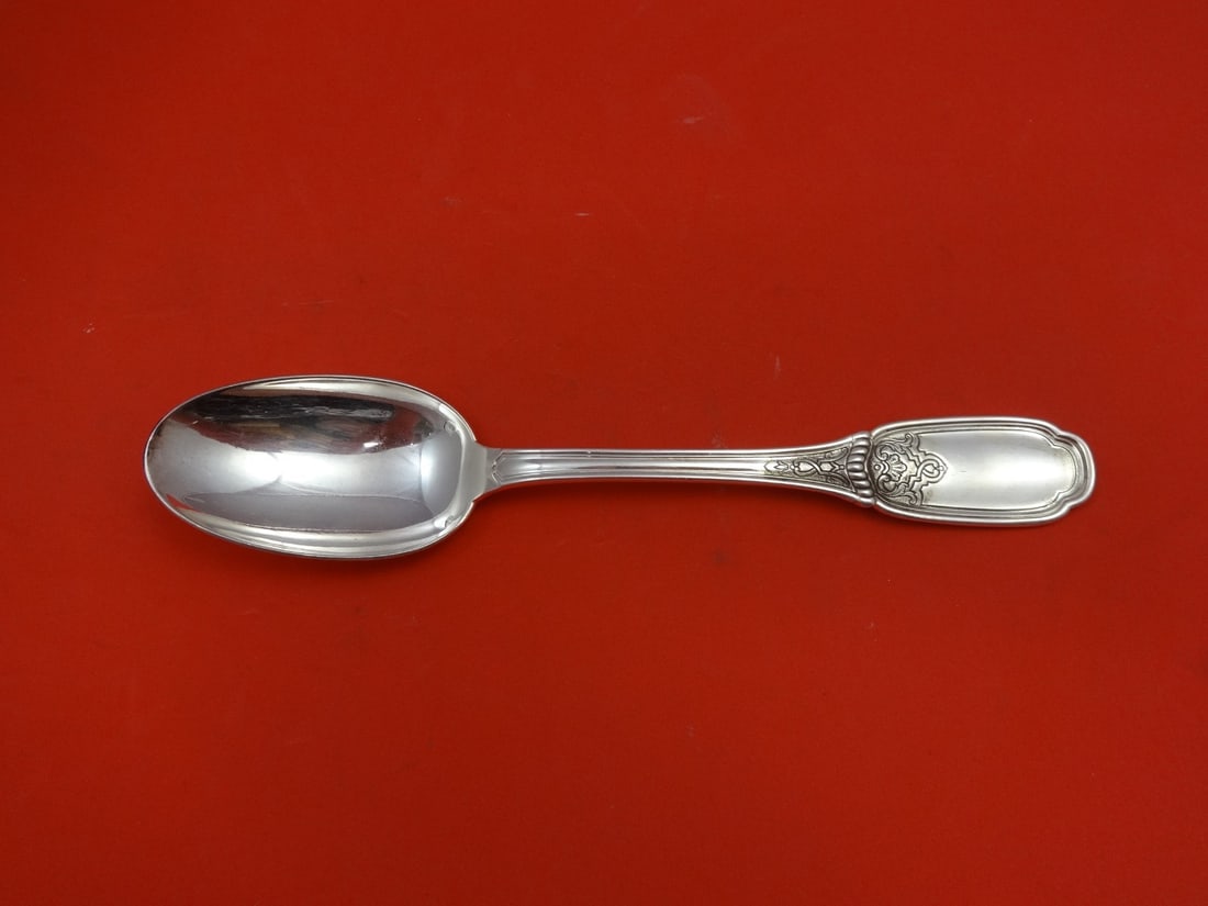 Souche-Lapparra Blois Sterling Silver 7.25" Soup Spoon: Souche-Lapparra Blois Sterling Silver 7.25" Soup Spoon This exquisite 7 1/4" place soup spoon is crafted from high-quality sterling silver and features the elegant Blois pattern by Souche-Lapparra. Th