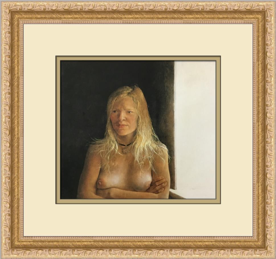 Andrew Wyeth Helga Letting Her Hair Down Custom Framed Art Print: Andrew Wyeth Helga Letting Her Hair Down Custom Framed Art Print Experience the artistry of Andrew Wyeth with this custom framed print titled 'Helga Letting Her Hair Down.' This exquisite piece captur
