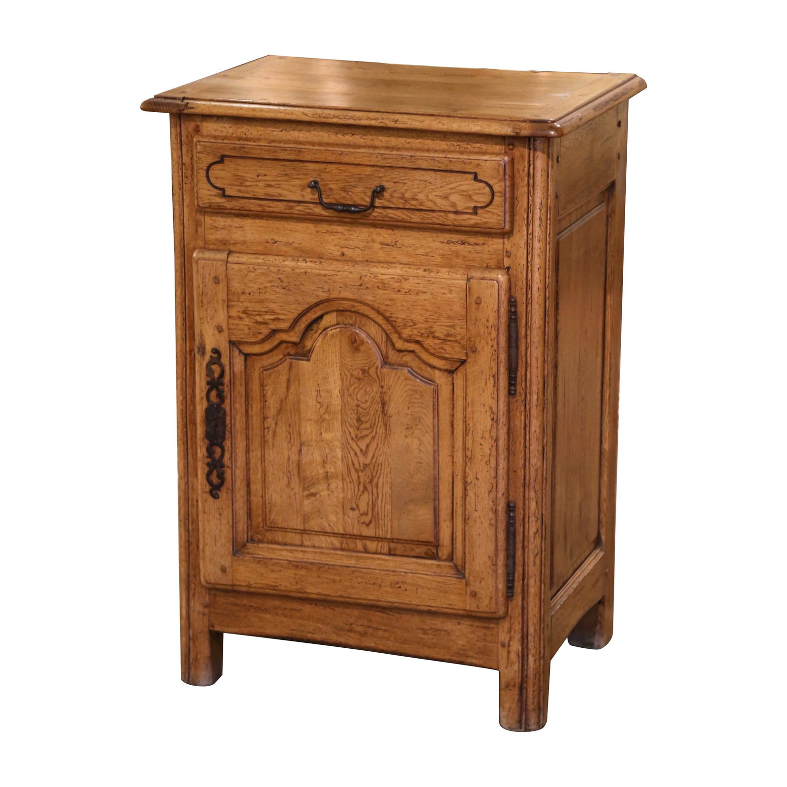 Normandy Oak Louis XIV Confiturier Cabinet Circa 1970 (1 of 9)