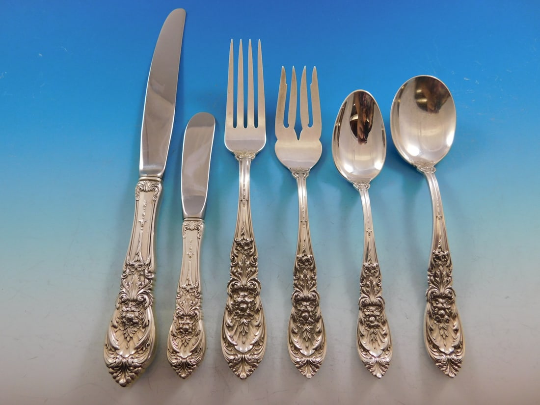 International Silver Richelieu Sterling Flatware 54 Piece Service for 8 (1 of 9)