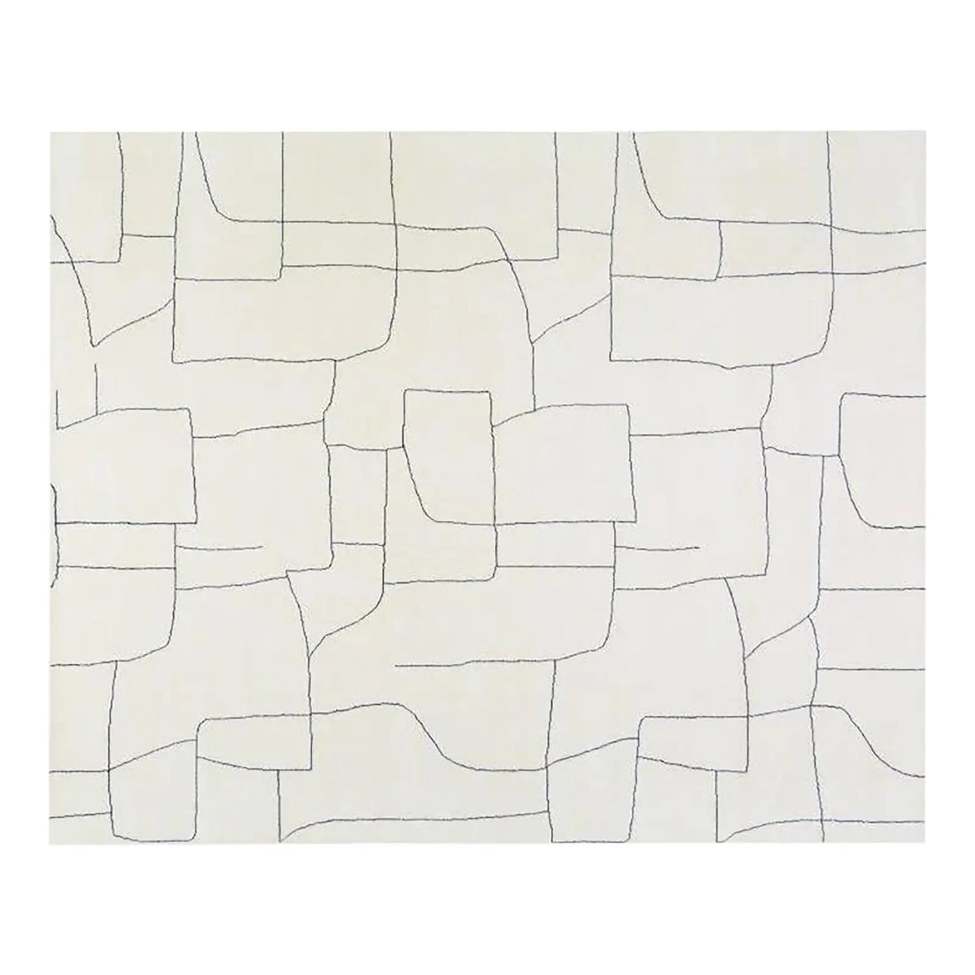 Hand Knotted Wool Beni Ourain Area Rug 10'1 x 14'1 Gray Moroccan Style: Hand Knotted Wool Beni Ourain Area Rug 10'1 x 14'1 Gray Moroccan Style This Moroccan Beni Ourain rug is hand-knotted from organic wool, featuring natural colors and a soft texture. The rug showcases a