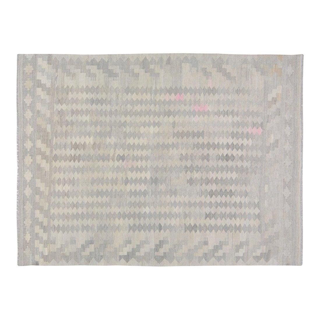 6'2 x 8' Wool Flatweave Rug Maimana Kilim Afghan Design: 6'2 x 8' Wool Flatweave Rug Maimana Kilim Afghan Design This Afghan Maimana flatweave kilim rug is crafted from wool using traditional rug-making techniques. Showcasing a harmonious blend of classic a