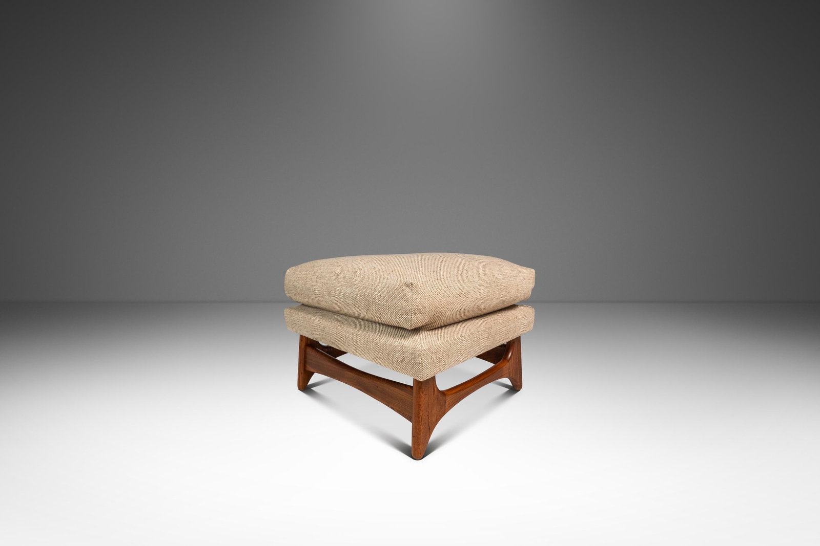 1960s Oak Ottoman in the Manner of Adrian Pearsall (1 of 15)