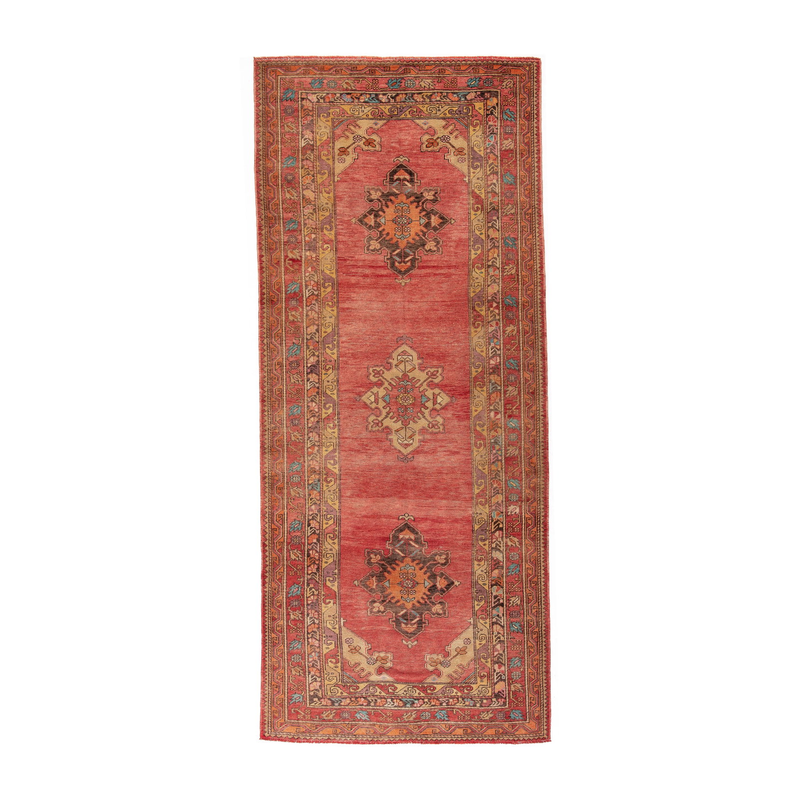 Authentic Handmade Anatolia Wool Carpet 59.1 x 137.8 Inches: Authentic Handmade Anatolia Wool Carpet 59.1 x 137.8 Inches This authentic handmade Anatolia carpet is a stunning example of traditional craftsmanship. Made with high-quality wool on wool, it features